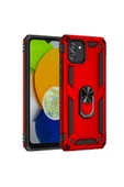 CEPCASE    Samsung Galaxy A03 Kılıf Standlı Magnet Mıknatıslı Yüzük Armored Zırhlı Kapak thumbnail 3