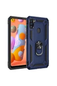 CEPCASE    Samsung Galaxy A11 Kılıf Standlı Magnet Mıknatıslı Yüzük Armored Zırhlı Kapak thumbnail 1