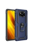 CEPCASE    Xiaomi Poco X3 Kılıf Standlı Magnet Mıknatıslı Yüzük Armored Zırhlı Kapak thumbnail 2