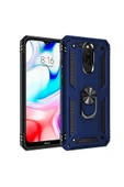 CEPCASE    Xiaomi Redmi 8 Kılıf Standlı Magnet Mıknatıslı Yüzük Armored Zırhlı Kapak thumbnail 2