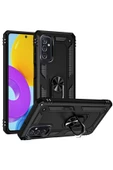 CEPCASE    Samsung Galaxy M52 Kılıf Standlı Magnet Mıknatıslı Yüzük Armored Zırhlı Kapak thumbnail 1