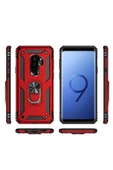 CEPCASE    Samsung Galaxy S9 Plus Kılıf Standlı Magnet Mıknatıslı Yüzük Armored Zırhlı Kapak thumbnail 4