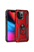 CEPCASE    Iphone 13 Pro Kılıf Standlı Magnet Mıknatıslı Yüzük Armored Zırhlı Kapak thumbnail 4