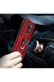 CEPCASE    Xiaomi Redmi Note 9 Kılıf Standlı Magnet Mıknatıslı Yüzük Armored Zırhlı Kapak - 5