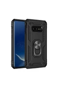 CEPCASE    Samsung Galaxy S10e Kılıf Standlı Magnet Mıknatıslı Yüzük Armored Zırhlı Kapak thumbnail 1