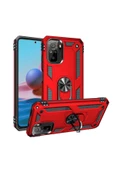 CEPCASE    Xiaomi Redmi Note 10 Kılıf Standlı Magnet Mıknatıslı Yüzük Armored Zırhlı Kapak thumbnail 1