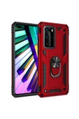 CEPCASE    Huawei P40 Pro Kılıf Standlı Magnet Mıknatıslı Yüzük Armored Zırhlı Kapak thumbnail 1