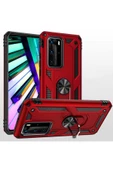 CEPCASE    Huawei P40 Pro Kılıf Standlı Magnet Mıknatıslı Yüzük Armored Zırhlı Kapak thumbnail 4