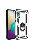 CEPCASE    Samsung Galaxy A02 Kılıf Standlı Magnet Mıknatıslı Yüzük Armored Zırhlı Kapak thumbnail 1