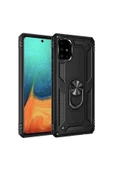 CEPCASE    Samsung Galaxy A51 Kılıf Standlı Magnet Mıknatıslı Yüzük Armored Zırhlı Kapak thumbnail 1