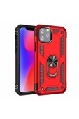CEPCASE    Iphone 11 Pro Kılıf Standlı Magnet Mıknatıslı Yüzük Armored Zırhlı Kapak thumbnail 1