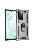 CEPCASE    Samsung Galaxy Note 20 Ultra Kılıf Standlı Magnet Mıknatıslı Yüzük Armored Zırhlı Kapak thumbnail 2