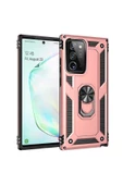 CEPCASE    Samsung Galaxy Note 20 Ultra Kılıf Standlı Magnet Mıknatıslı Yüzük Armored Zırhlı Kapak thumbnail 1