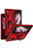 CEPCASE    Samsung Galaxy Z Fold 3 Kılıf Standlı Magnet Mıknatıslı Yüzük Armored Zırhlı Kapak thumbnail 6