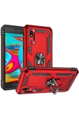 CEPCASE    Samsung Galaxy A2 Core Kılıf Standlı Magnet Mıknatıslı Yüzük Armored Zırhlı Kapak - 2