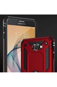 CEPCASE    Samsung Galaxy J7 Prime Kılıf Standlı Magnet Mıknatıslı Yüzük Armored Zırhlı Kapak thumbnail 6