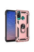 CEPCASE    Huawei P40 Lite E Kılıf Standlı Magnet Mıknatıslı Yüzük Armored Zırhlı Kapak thumbnail 1