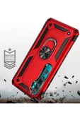 CEPCASE    Xiaomi Mi Note 10 Kılıf Standlı Magnet Mıknatıslı Yüzük Armored Zırhlı Kapak thumbnail 6