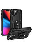 CEPCASE    Iphone 13 Kılıf Standlı Magnet Mıknatıslı Yüzük Armored Zırhlı Kapak thumbnail 1