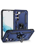 CEPCASE    Samsung Galaxy S23 Plus Kılıf Standlı Magnet Mıknatıslı Yüzük Armored Zırhlı Kapak thumbnail 1