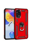 CEPCASE    Xiaomi Redmi Note 11 Pro 5g Kılıf Standlı Magnet Mıknatıslı Yüzük Armored Zırhlı Kapak thumbnail 4