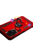 CEPCASE    Xiaomi Redmi Note 11 Pro 5g Kılıf Standlı Magnet Mıknatıslı Yüzük Armored Zırhlı Kapak thumbnail 6