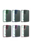 CEPCASE    Samsung Galaxy S22 Plus Kılıf Şeffaf Arka Yüzey Kontrast Renk Kamera Çerçeve Tuş Takımı thumbnail 3