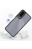 CEPCASE    Vivo Y20s Kılıf Şeffaf Arka Yüzey Kontrast Renk Kamera Çerçeve Tuş Takımı Orjinal Kalıp thumbnail 4