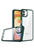 CEPCASE    Samsung Galaxy A04 Kılıf Şeffaf Arka Yüzey Kontrast Renk Kamera Çerçeve Tuş Takımı Orjinal Kalıp - 2