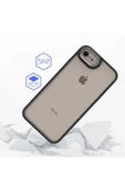 CEPCASE    Iphone 7 Kılıf Şeffaf Arka Yüzey Kontrast Renk Kamera Çerçeve Tuş Takımı Kalıp - 4