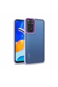 CEPCASE    Xiaomi Redmi Note 11 Global Kılıf Şeffaf Arka Yüzey Kontrast Renk Kamera Çerçeve Tuş Takımı - 2