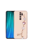 CEPCASE    Xiaomi Redmi Note 8 Pro Kılıf Taşlı El Tutma Aparatlı Kamera Korumalı Silikon Kapak - 1