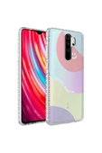 CEPCASE    Xiaomi Redmi Note 8 Pro Kılıf Kenar Korumalı Desenli Colorful Graphic Design Silikon Kapak - 1