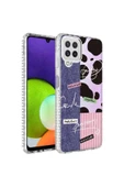 CEPCASE    Samsung Galaxy M12 Kılıf Kenar Korumalı Desenli Colorful Graphic Design Silikon Kapak thumbnail 2