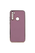 CEPCASE    Xiaomi Redmi Note 8 Kılıf Kenarları Parlak Gold Tasarım Pastel Renk Tasarımlı Kapak - 2