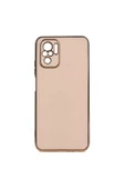 CEPCASE    Xiaomi Redmi Note 10 Kılıf Kenarları Parlak Gold Tasarım Pastel Renk Tasarımlı Kapak thumbnail 2
