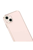 CEPCASE    Iphone 13 Kılıf Kenarları Parlak Gold Tasarım Pastel Renk Tasarımlı Kapak - 3