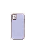 CEPCASE    Iphone 11 Kılıf Kenarları Parlak Gold Tasarım Pastel Renk Tasarımlı Kapak thumbnail 2