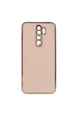 CEPCASE Xiaomi Redmi Note 8 Pro Kılıf Kenarları Parlak Gold Tasarım Pastel Renk Tasarımlı Kapak - 2