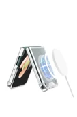 CEPCASE    Galaxy Z Flip 3 Kılıf Magsafe Wireless Şarj Destekli Airbag Shockproof Yeni Nesil Kapak - 4