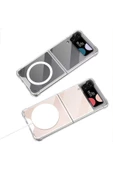 CEPCASE    Galaxy Z Flip 3 Kılıf Magsafe Wireless Şarj Destekli Airbag Shockproof Yeni Nesil Kapak - 5