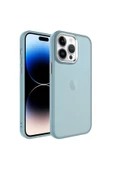 CEPCASE    Iphone 14 Pro Kılıf Buzlu Arka Yüzey Pastel Renk Krom Kamera Ve Tuş Korumalı Kapak thumbnail 2