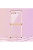 CEPCASE    Galaxy Z Flip Kılıf Metal Görünüm Kamera Korumalı Tam Kalıp Kapak thumbnail 5