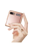 CEPCASE    Galaxy Z Flip Kılıf Metal Görünüm Kamera Korumalı Tam Kalıp Kapak thumbnail 4