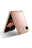 CEPCASE    Galaxy Z Flip Kılıf Metal Görünüm Kamera Korumalı Tam Kalıp Kapak thumbnail 2