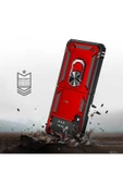 CEPCASE    Galaxy Z Flip 4 Kılıf Zırhlı Standlı Yüzüklü Magnet Kapak Tam Koruma thumbnail 7