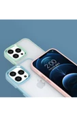 CEPCASE    Iphone 14 Pro Max Kılıf Arkası Sert Yanlar Renkli Silikon Metal Tuş Metal Kamera Koruma - 2