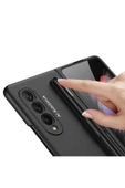 CEPCASE    Galaxy Z Fold 3 Kılıf Kalem Bölmeli S-pen Luxury Tasım Tam Koruma Kapak - 5