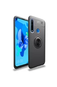 CEPCASE    Huawei P40 Lite E Kılıf Yüzüklü Standlı Soft Parmak Izi Bırakmaz+nano Ekran Koruma - 1