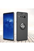 CEPCASE    Samsung Galaxy Note 8 Kılıf Yüzüklü Standlı Soft Parmak Izi Bırakmaz+nano Ekran Koruma thumbnail 1